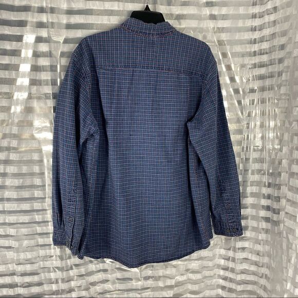 LL Bean Long Sleeve Plaid Button Up Shirt - Picture 4 of 9